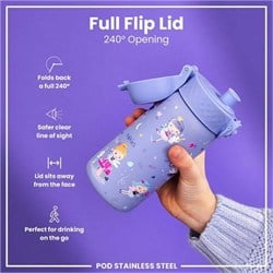 ION8 - Paslanmaz Çelik Çocuk Suluk - Periler - 400 Ml - Sızdırmaz