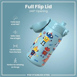 ION8 - Paslanmaz Çelik Çocuk Suluk - Robotlar - 400 Ml - Sızdırmaz