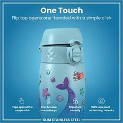 ION8 - Paslanmaz Çelik İnce Suluk - Deniz Kızları - 600 Ml - Sızdırmaz