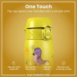 ION8 - Paslanmaz Çelik İnce Suluk - Ejderhalar - 600 Ml - Sızdırmaz