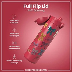 ION8 - Paslanmaz Çelik İnce Suluk - Fiyonklar - 600 Ml - Sızdırmaz