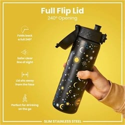 ION8 - Paslanmaz Çelik İnce Suluk - Gökyüzü - 600 Ml - Sızdırmaz