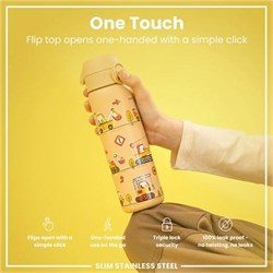 ION8 - Paslanmaz Çelik İnce Suluk - İş Makineleri - 600 Ml - Sızdırmaz