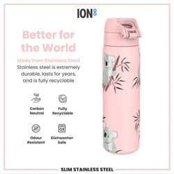 ION8 - Paslanmaz Çelik İnce Suluk - Koala - 600 Ml - Sızdırmaz