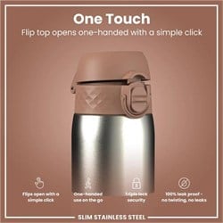 ION8 - Paslanmaz Çelik İnce Suluk - Mocha Kahve - 600 Ml - Sızdırmaz