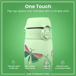 ION8 - Paslanmaz Çelik İnce Suluk - Vahşi Kelebek - 600 Ml - Sızdırmaz