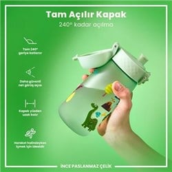 ION8 - Çocuk Suluk - Dinozorlar- 350 Ml - Sızdırmaz - BPA İçermeyen