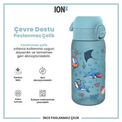 ION8 - Çocuk Suluk - Mavi Köpekbalığı - 350 Ml - Sızdırmaz - BPA İçermeyen