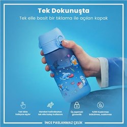 ION8 - Çocuk Suluk - Mavi Köpekbalığı - 350 Ml - Sızdırmaz - BPA İçermeyen