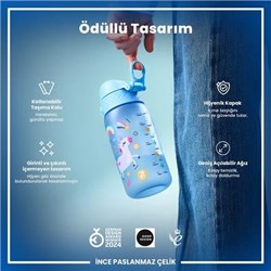 ION8 - Çocuk Suluk - Mavi Unicorn- 350 Ml - Sızdırmaz - BPA İçermeyen