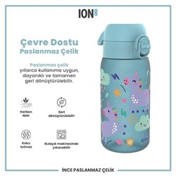 ION8 - Çocuk Suluk - Mavi Unicorn- 350 Ml - Sızdırmaz - BPA İçermeyen