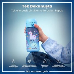 ION8 - Çocuk Suluk - Mavi Unicorn- 350 Ml - Sızdırmaz - BPA İçermeyen