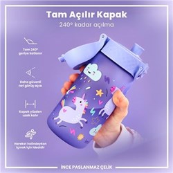 Ion8 - Çocuk Suluk - Mor Unicorn - 350 Ml - Sızdırmaz - BPA İçermeyen