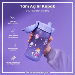Ion8 - Çocuk Suluk - Peri Kızı - 350 Ml - Sızdırmaz - BPA İçermeyen