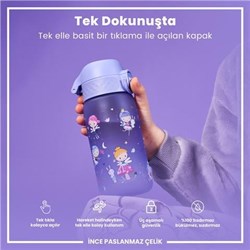 Ion8 - Çocuk Suluk - Peri Kızı - 350 Ml - Sızdırmaz - BPA İçermeyen