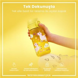 Ion8 - Çocuk Suluk - Sarı Unicorn - 350 Ml - Sızdırmaz - BPA İçermeyen