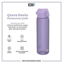 Ion8 - İnce Suluk - Açık Mor - 500 Ml - Sızdırmaz - BPA İçermeyen