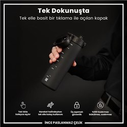 Ion8 - İnce Suluk - Deniz Mavisi - 500 Ml - Sızdırmaz - BPA İçermeyen