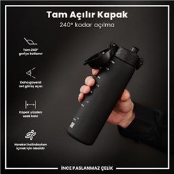 Ion8 - İnce Suluk - Deniz Mavisi - 500 Ml - Sızdırmaz - BPA İçermeyen