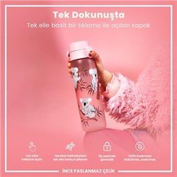 Ion8 - İnce Suluk - Koala - 500 Ml - Sızdırmaz - BPA İçermeyen