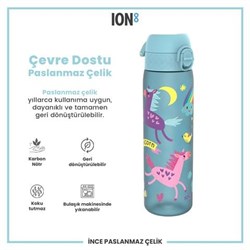Ion8 - İnce Suluk - Mavi Unicorn - 500 Ml - Sızdırmaz - BPA İçermeyen