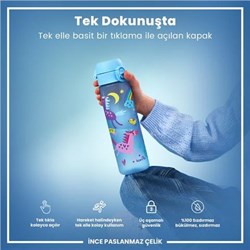 Ion8 - İnce Suluk - Mavi Unicorn - 500 Ml - Sızdırmaz - BPA İçermeyen