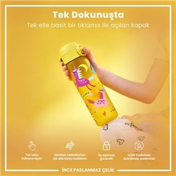 Ion8 - İnce Suluk - Sarı Unicorn - 500 Ml - Sızdırmaz - BPA İçermeyen