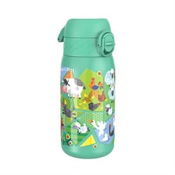 Ion8 - Paslanmaz Çelik Çocuk Suluk - Çiftlik Hayvanları - 400 Ml - Sızdırmaz