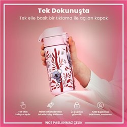 Ion8 - Paslanmaz Çelik Çocuk Suluk - Koala - 400 Ml - Sızdırmaz