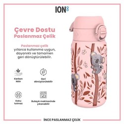 Ion8 - Paslanmaz Çelik Çocuk Suluk - Koala - 400 Ml - Sızdırmaz