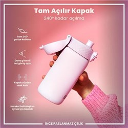 Ion8 - Paslanmaz Çelik Çocuk Suluk - Leylak - 400 Ml - Sızdırmaz