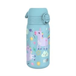 Ion8 - Paslanmaz Çelik Çocuk Suluk - Mavi Unicorn - 400 Ml - Sızdırmaz