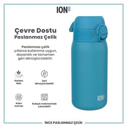 Ion8 - Paslanmaz Çelik Çocuk Suluk - Mavi - 400 Ml - Sızdırmaz
