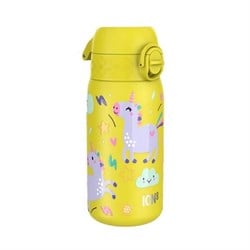Ion8 - Paslanmaz Çelik Çocuk Suluk - Sarı Unicorn - 400 Ml - Sızdırmaz