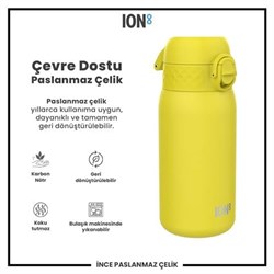Ion8 - Paslanmaz Çelik Çocuk Suluk - Sarı - 400 Ml - Sızdırmaz