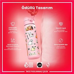 Ion8 - Paslanmaz Çelik İnce Suluk - Köpekler - 600 Ml - Sızdırmaz
