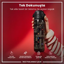 Ion8 - Paslanmaz Çelik İnce Suluk - Oyuncu - 600 Ml - Sızdırmaz