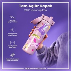 Ion8 - Paslanmaz Çelik İnce Suluk - Unicorn - 600 Ml - Sızdırmaz