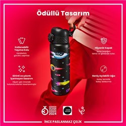 Ion8 - Paslanmaz Çelik İnce Suluk - Uzay Gemileri - 600 Ml - Sızdırmaz