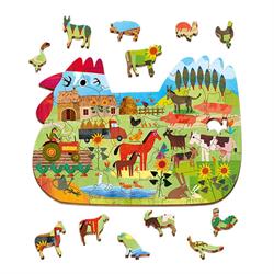 Ahşap Puzzle - Çiftlik