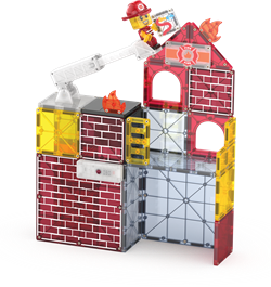 MAGNA-TILES® - Fire Station - 50 Parça