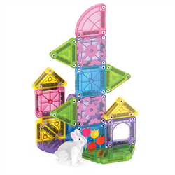 MAGNA-TILES® - Travel Set - Bahar Bahçe Seti Manyetik Bloklar - 24 Parça