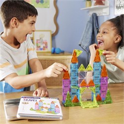 MAGNA-TILES® - Travel Set - Seyahat Seti Manyetik Bloklar - 55 Parça