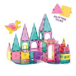 MAGNA-TILES® - Castle DLX + microMAGS - Prenses Şatosu - 48 Parça