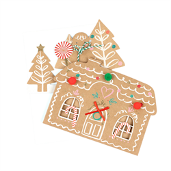 Meri Meri - 3D Tebrik Kartı - Gingerbread