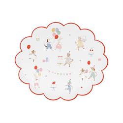 Meri Meri - Animal Friends Tabak- S - 8 Adet