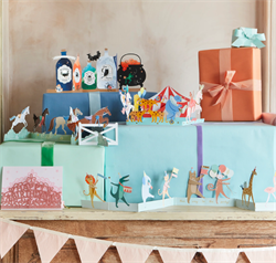 Meri Meri - Animal Parade Concertina Card - Hayvanlar Geçit Töreni Tebrik Kartı