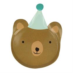 Meri Meri - Animal Parade Die Cut Plates - Hayvan Geçit Töreni Tabaklar (8Li)