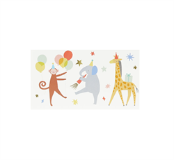 Meri Meri - Animal Parade Temporary Tattoos - Hayvanlar Geçit Töreni Geçici Dövmeler (X2)