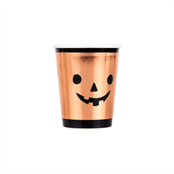 Meri Meri - Bakır Balkabağı Bardaklar - 8 Adet